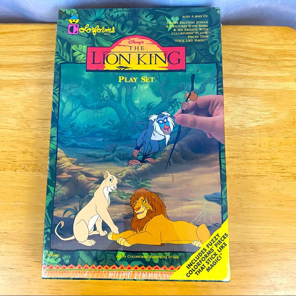 Vintage 1994 Disney Colorforms Lion King Play Set